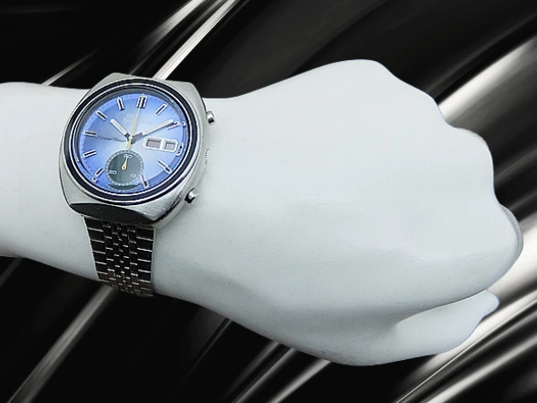 セイコー 5スポーツ スピードタイマー 6139-8000 SS クッション ブルーグラデーションダイヤル 社外ブレス装着 オートマチック SEIKO 5 SPORTS Speed Timer [代行おまかせコース]