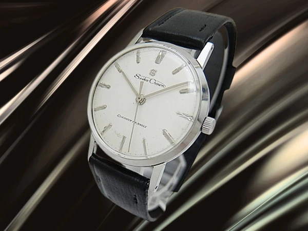 セイコー クラウン 19石 Ref.14036 SS Sマーク シルバーダイヤル ヴィンテージベルト+Sマーク尾錠装着 手巻き 2024年OH済 時計店修理明細付属 SEIKO CROWN [代行おまかせコース]