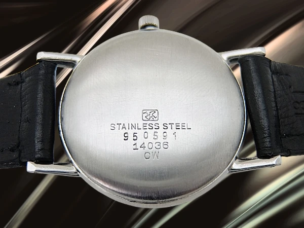 セイコー クラウン 19石 Ref.14036 SS Sマーク シルバーダイヤル ヴィンテージベルト+Sマーク尾錠装着 手巻き 2024年OH済 時計店修理明細付属 SEIKO CROWN [代行おまかせコース]