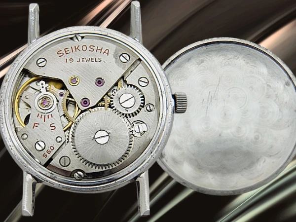 セイコー クラウン 19石 Ref.14036 SS Sマーク シルバーダイヤル ヴィンテージベルト+Sマーク尾錠装着 手巻き 2024年OH済 時計店修理明細付属 SEIKO CROWN [代行おまかせコース]