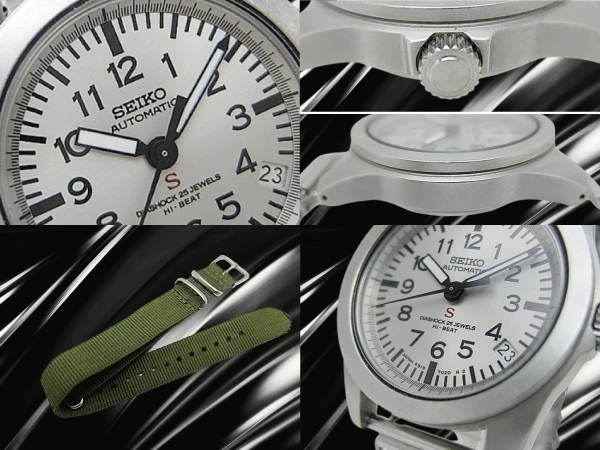 セイコー メカサス 4S15-7020 SS 裏スケ シルバーダイヤル 社外バンブーブレス装着 SEIKO SUS [代行おまかせコース]