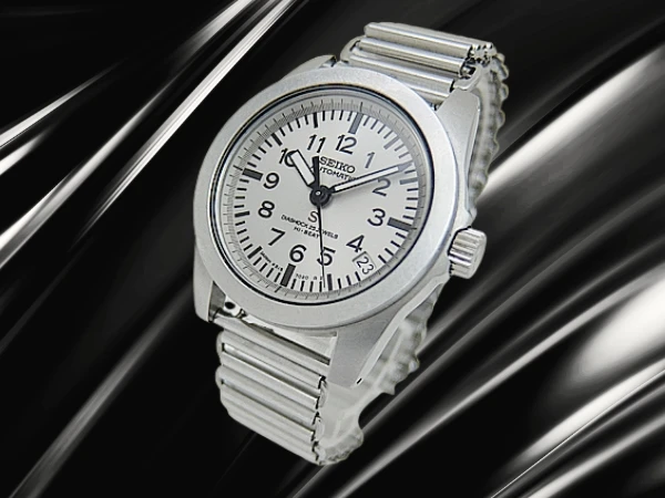 セイコー メカサス 4S15-7020 SS 裏スケ シルバーダイヤル 社外バンブーブレス装着 SEIKO SUS [代行おまかせコース]