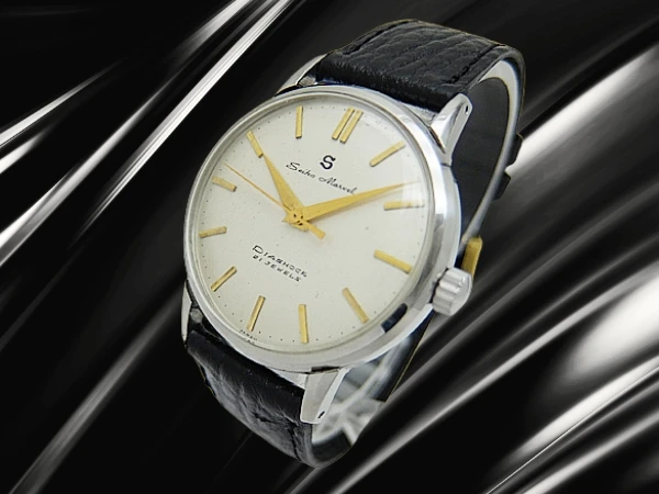 セイコー マーベル 14041 21石 赤機械 SS S字ダイヤル SEIKOレザー装着 アンティーク 手巻き 2024年OH済 時計店修理明細付属 SEIKO MARVEL [代行おまかせコース]