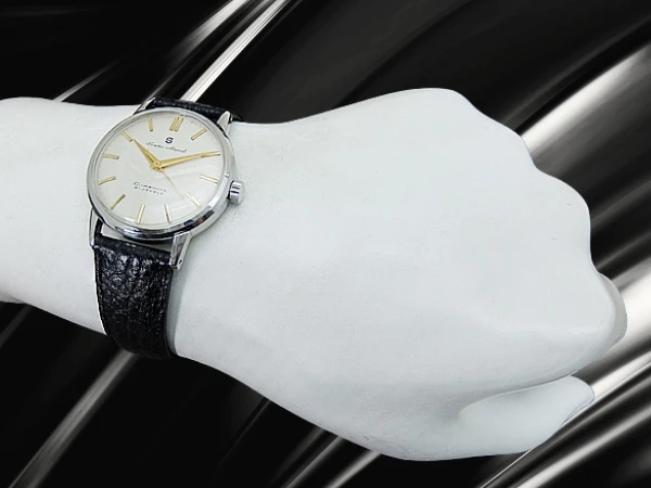 セイコー マーベル 14041 21石 赤機械 SS S字ダイヤル SEIKOレザー装着 アンティーク 手巻き 2024年OH済 時計店修理明細付属 SEIKO MARVEL [代行おまかせコース]