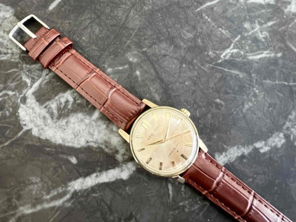 キングセイコー KINGSEIKO ファーストモデル 14KGF 金張り SD文字盤 J14102 盾メダリオン