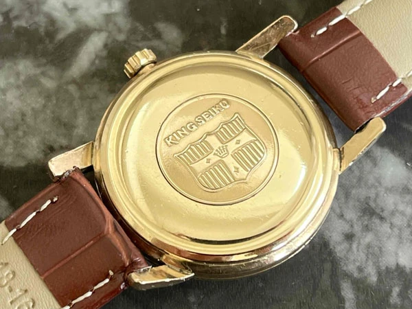 キングセイコー KINGSEIKO ファーストモデル 14KGF 金張り SD文字盤 J14102 盾メダリオン