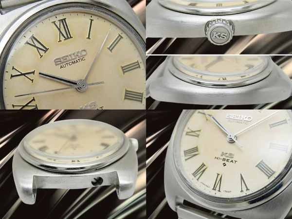 キングセイコー ハイビート 5621-7000 SS ワンピースケース パティナダイヤル ローマンインデックス KSゴールドメダリオン 社外ブレス装着 オートマチック 2024年OH済 時計店修理明細付属 KING SEIKO HI-BEAT 56KS [代行おまかせコース]