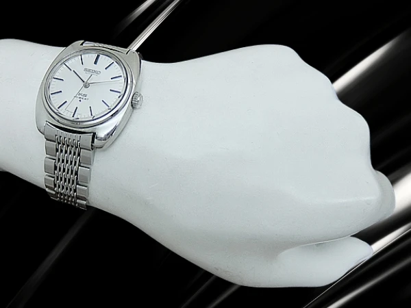 キングセイコー ハイビート 5621-7000 SS ワンピースケース シルバーダイヤル メダリオンなし SEIKOブレス装着 BOX付属 オートマチック KING SEIKO HI-BEAT 56KS [代行おまかせコース]