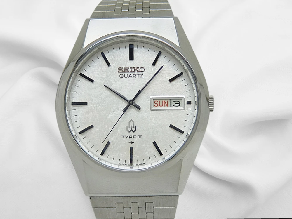 セイコー タイプ2 4336-8050 SS シルバーダイヤル デイデイト SEIKOブレス装着 クオーツ 2026年OH済 時計店修理明細付属 SEIKO TYPEⅡ QUARTZ [代行おまかせコース]