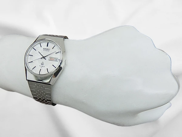 セイコー タイプ2 4336-8050 SS シルバーダイヤル デイデイト SEIKOブレス装着 クオーツ 2026年OH済 時計店修理明細付属 SEIKO TYPEⅡ QUARTZ [代行おまかせコース]