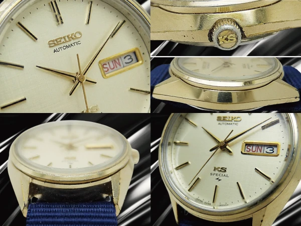 キングセイコー スペシャル 5256-8010 GP/SS ゴールドダイヤル デイデイト 社外引き通しストラップ装着 オートマチック 52KS KING SEIKO SPECIAL [代行おまかせコース]