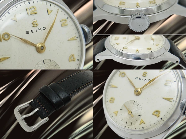 セイコー スモールセコンド Cal.新10A型(バナナ型) SS パティナダイヤル 植字蛇S 社外レザーストラップ装着 手巻き SEIKO [代行おまかせコース]