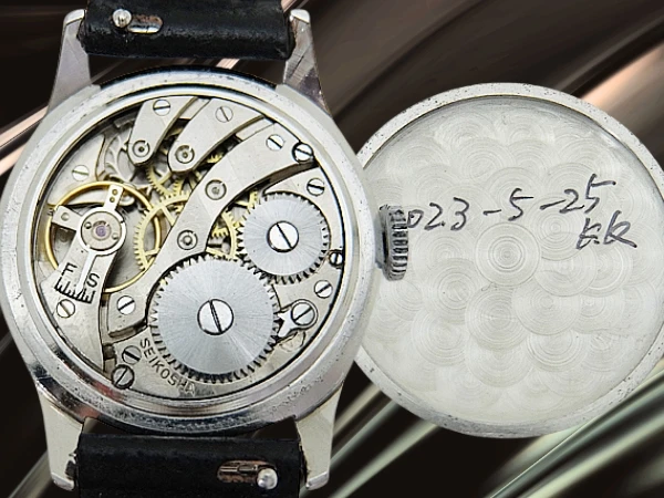 セイコー スモールセコンド Cal.新10A型(バナナ型) SS パティナダイヤル 植字蛇S 社外レザーストラップ装着 手巻き SEIKO [代行おまかせコース]