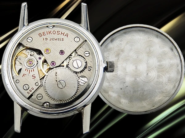 セイコー クラウン 19石 Ref.J14022 SS ブラックレター書体 初期ロゴダイヤル 最初期モデル 手巻き SEIKO CROWN [代行おまかせコース]