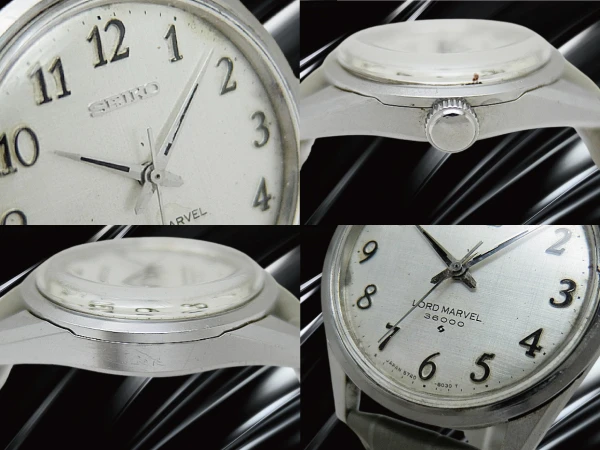 セイコー ロードマーベル 36000 5740-8000 23石 Cal.5740C SS リネンダイヤル 全数字 新品社外レザー装着 手巻き SEIKO LORD MARVEL [代行おまかせコース]