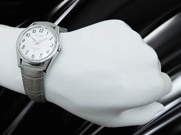 セイコー ロードマーベル 36000 5740-8000 23石 Cal.5740C SS リネンダイヤル 全数字 新品社外レザー装着 手巻き SEIKO LORD MARVEL [代行おまかせコース]