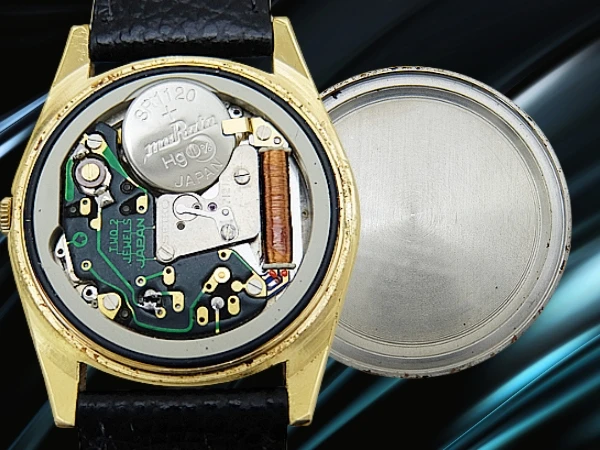 セイコー オールドクオーツ 7121-8000 SGP/SS 網目リネンダイヤル SEIKOレザー装着 SEIKO QUARTZ [代行おまかせコース]