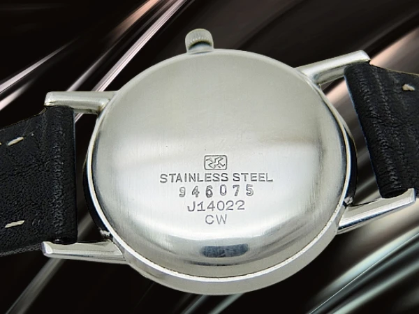 セイコー クラウン 19石 Ref.J14022 SS 初期ロゴダイヤル 社外レザー装着 手巻き SEIKO CROWN [代行おまかせコース]