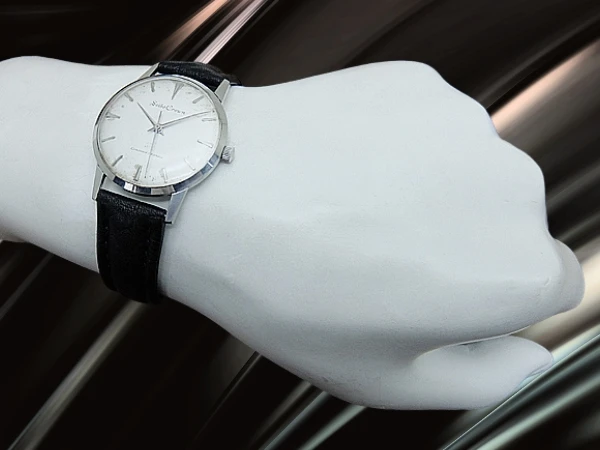 セイコー クラウン 19石 Ref.J14022 SS 初期ロゴダイヤル 社外レザー装着 手巻き SEIKO CROWN [代行おまかせコース]