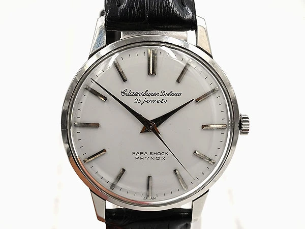 シチズン CITIZEN SUPER DELUXE スーパー・デラックス ステンレスケース ホワイトダイアル Cal.9202(金メッキ仕様) Vintage Box付