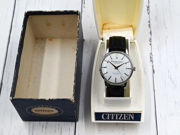 シチズン CITIZEN SUPER DELUXE スーパー・デラックス ステンレスケース ホワイトダイアル Cal.9202(金メッキ仕様) Vintage Box付