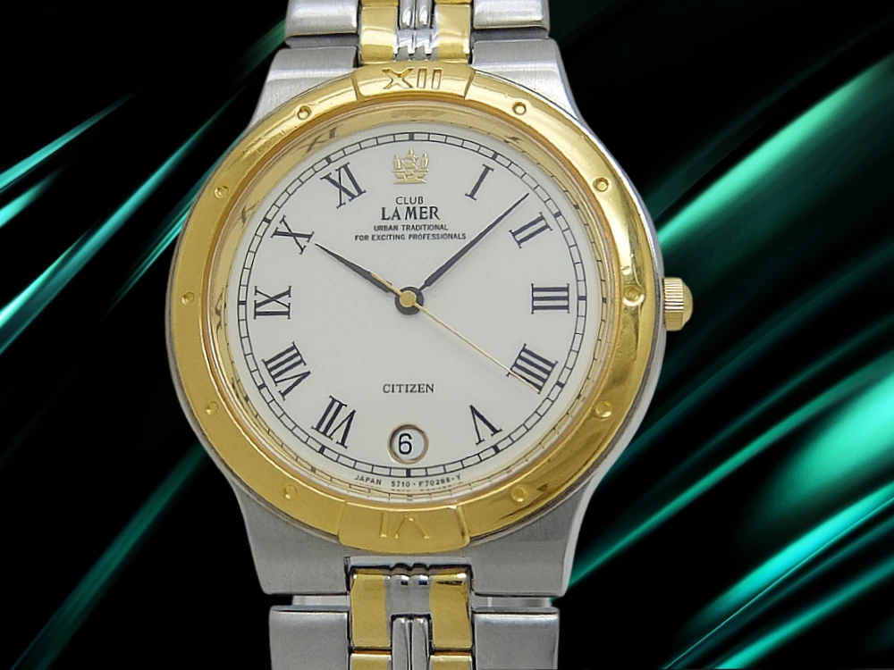 シチズン クラブ ラメール 5710-F70248 GP/SS ラウンド アイボリーダイヤル コンビブレス装着 クオーツ CITIZEN CLUB LAMER [代行おまかせコース]