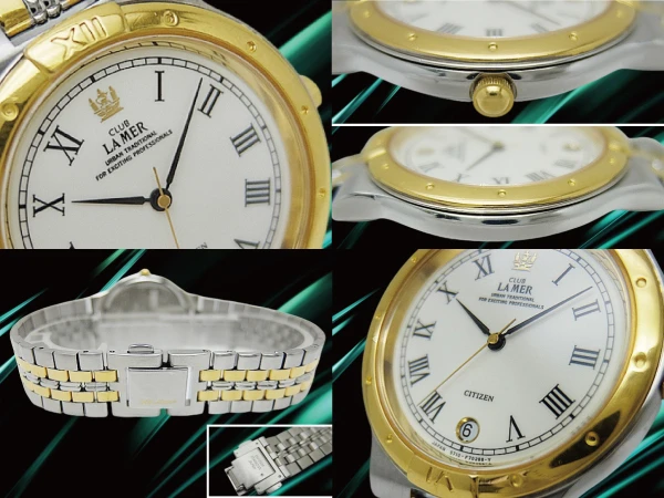 シチズン クラブ ラメール 5710-F70248 GP/SS ラウンド アイボリーダイヤル コンビブレス装着 クオーツ CITIZEN CLUB LAMER [代行おまかせコース]