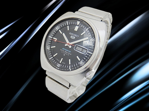 セイコー 5スポーツ 6119-6020 SS インナー回転ベゼル ブラックダイヤル ブレス装着 オートマチック SEIKO 5SPORTS 70 PROOF [代行おまかせコース]