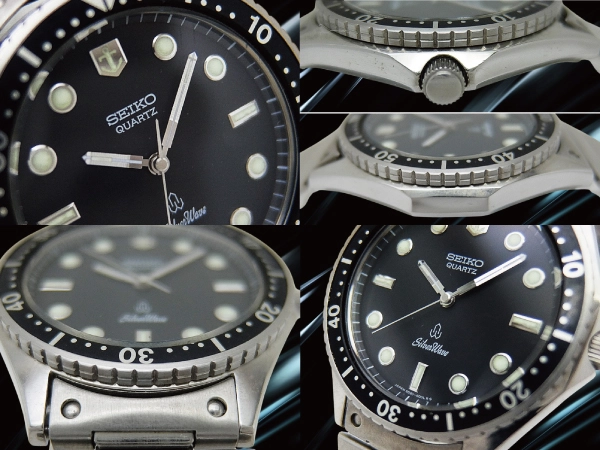 セイコー クオーツ シルバーウェーブ 6030-6000 SS ブラックダイヤル ブレス装着 ダイバースタイル SEIKO SilverWave [代行おまかせコース]