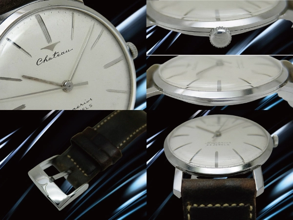 タカノ シャトー スーペリア 23石 SS シルバーダイヤル 社外ベルト+タカノ尾錠装着 手巻き Takano Chateau superior [代行おまかせコース]