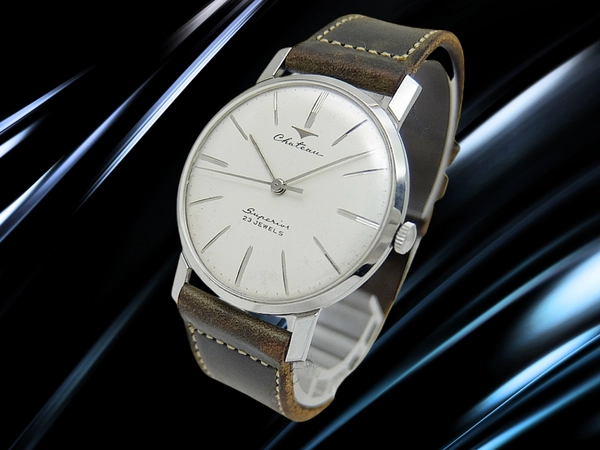 タカノ シャトー スーペリア 23石 SS シルバーダイヤル 社外ベルト+タカノ尾錠装着 手巻き Takano Chateau superior [代行おまかせコース]