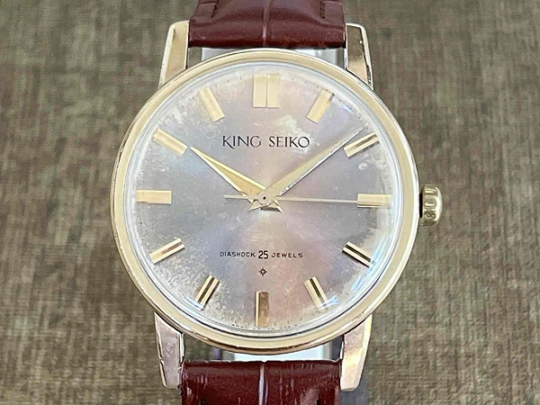 キングセイコー KINGSEIKO ファーストモデル 14KGF 金張り SD文字盤 J14102 盾メダリオン