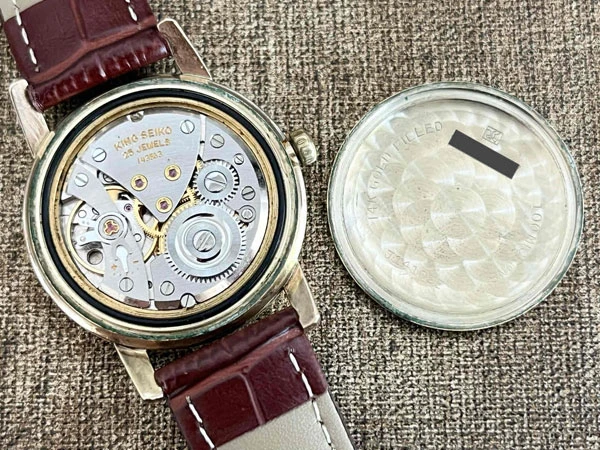 キングセイコー KINGSEIKO ファーストモデル 14KGF 金張り SD文字盤 J14102 盾メダリオン
