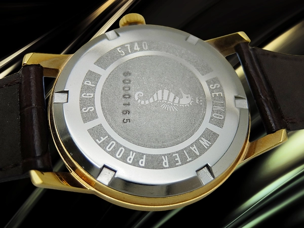 セイコー ロードマーベル 23石 5740-0010 SGP/SS シルバーダイヤル タツノオトシゴ レザーベルト装着 手巻き Seiko Lord Marvel [代行おまかせコース]
