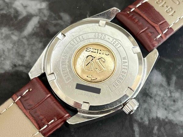 グランドセイコー GRAND SEIKO 4520-7001 絹目文字盤 ハイビート 45GS GSメダリオン