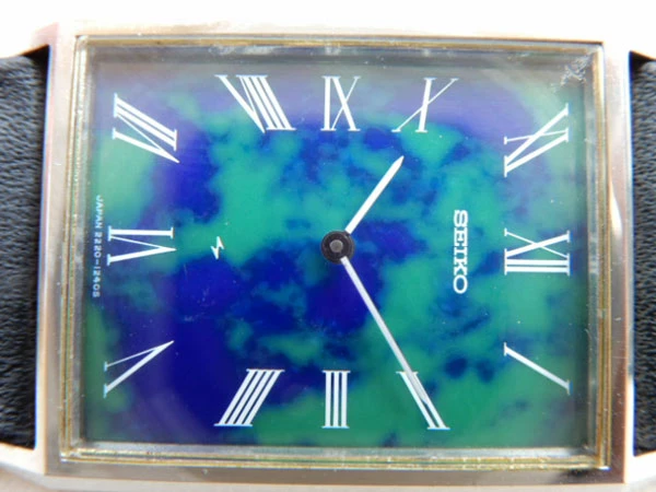セイコー シャリオ 2220-3410 マーブル ローマンダイヤル 24石 手巻き レクタンギュラー SEIKO