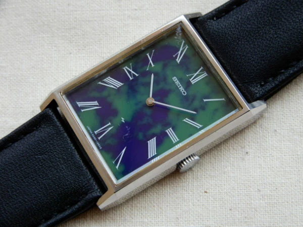 セイコー シャリオ 2220-3410 マーブル ローマンダイヤル 24石 手巻き レクタンギュラー SEIKO