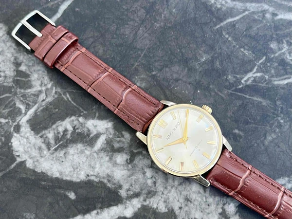 キングセイコー KING SEIKO ファーストモデル J14102 14K GOLD FILLED 100MICRONS シルバー文字盤
