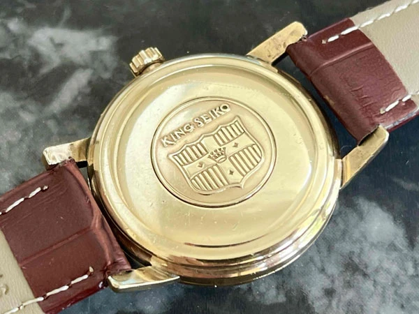 キングセイコー KING SEIKO ファーストモデル J14102 14K GOLD FILLED 100MICRONS シルバー文字盤