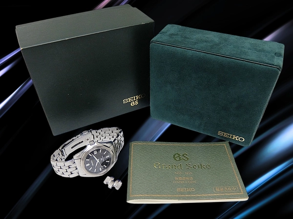 グランドセイコー 8J56-8000 SS ドデカゴン ブラックダイヤル ワンプッシュ式ブレス装着 クオーツ BOX付属 GRAND SEIKO Quartz [代行おまかせコース]