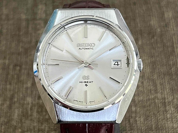 グランドセイコー GRANDSEIKO シルバー文字盤 5645-8000 カバードラグケース Cal.5645A 56GS