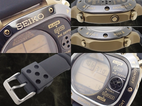 セイコー スキューバマスター M725-5A00 液晶ディスプレイ ウレタンベルト装着 クオーツ SEIKO SCUBA MASTER [代行おまかせコース]
