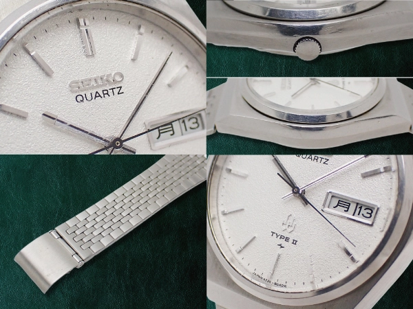 セイコー タイプ2 4336-8030 SS 梨地シルバーダイヤル デイデイト 社外ブレス装着 クオーツ SEIKO TYPEⅡ QUARTZ [代行おまかせコース]