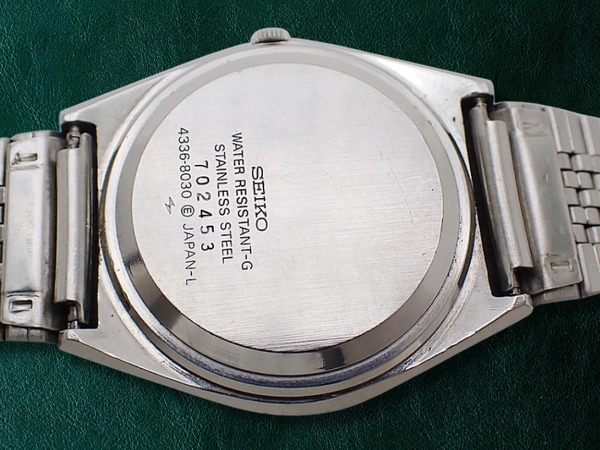 セイコー タイプ2 4336-8030 SS 梨地シルバーダイヤル デイデイト 社外ブレス装着 クオーツ SEIKO TYPEⅡ QUARTZ [代行おまかせコース]