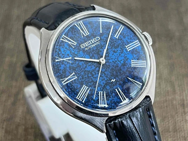 セイコー シャリオ SEIKO CHARIOT ブルーマーブル文字盤 2201-8000 ラピスラズリ