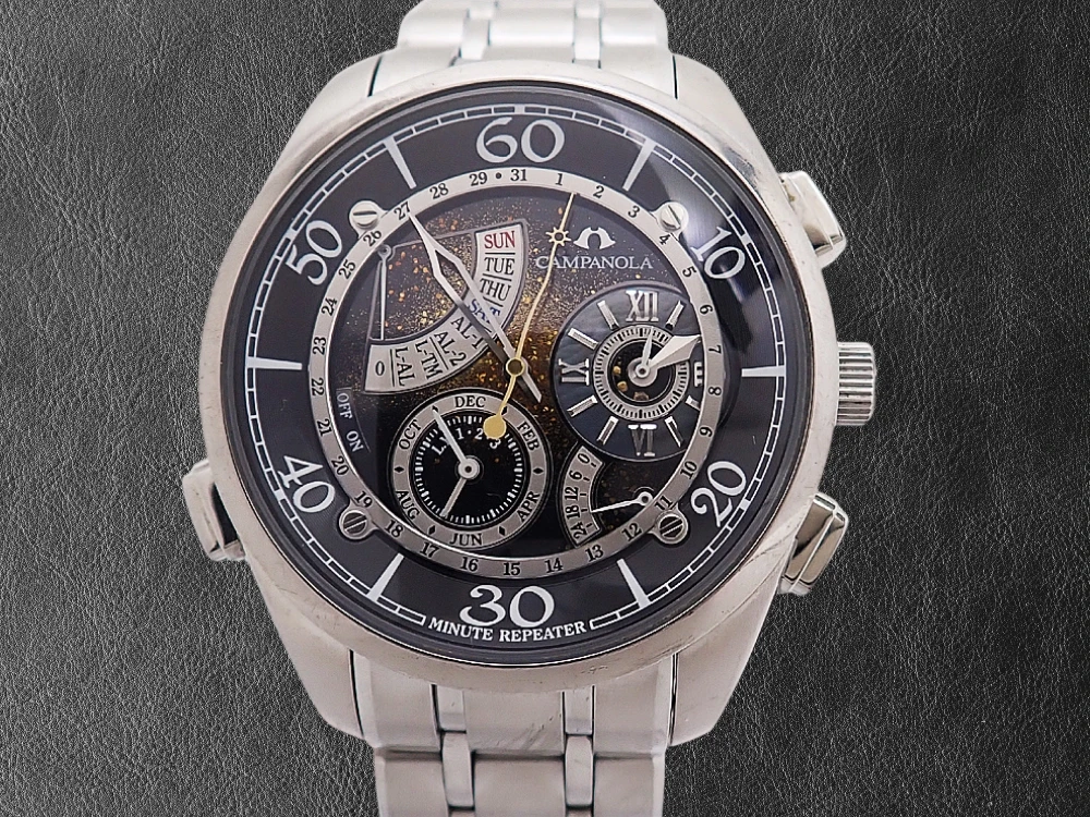 シチズン カンパノラ415 星宿 ミニッツリピーター 6765-T011993 SS デュラテクト パーペチュアルカレンダー 漆塗り文字盤 ブレス装着 クオーツ グランドコンプリケーションモデル CITIZEN CAMPANOLA Complication Minute Repeater [代行おまかせコース]