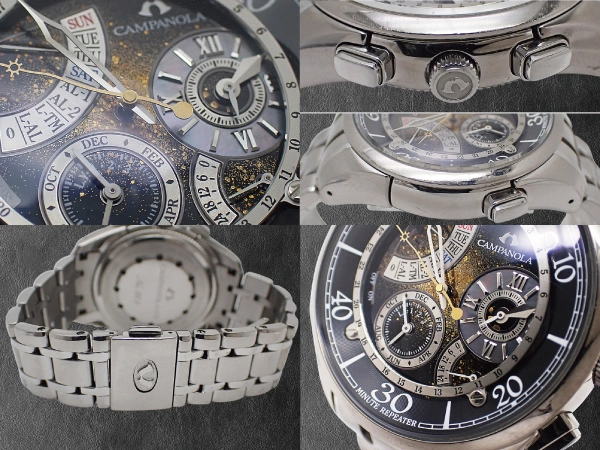 シチズン カンパノラ415 星宿 ミニッツリピーター 6765-T011993 SS デュラテクト パーペチュアルカレンダー 漆塗り文字盤 ブレス装着 クオーツ グランドコンプリケーションモデル CITIZEN CAMPANOLA Complication Minute Repeater [代行おまかせコース]