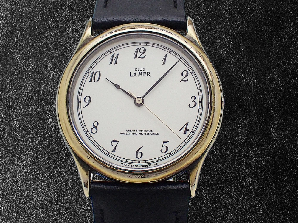 シチズン クラブ ラメール GP/SS ラウンド ホワイトダイヤル 社外レザー装着 クオーツ CITIZEN CLUB LAMER [代行おまかせコース]