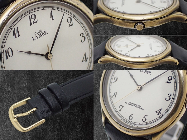 シチズン クラブ ラメール GP/SS ラウンド ホワイトダイヤル 社外レザー装着 クオーツ CITIZEN CLUB LAMER [代行おまかせコース]