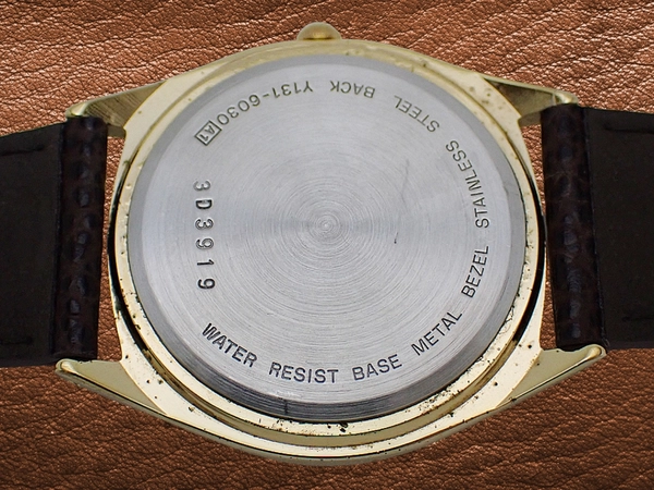 セイコー アルバ Y131-6030 GP/SS パイアイ ミッキーマウス レザーベルト装着 クオーツ SEIKO ALBA walt disney productions [代行おまかせコース]